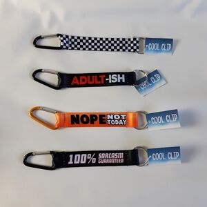 NWT New Set of 4 Lanyard Keychains